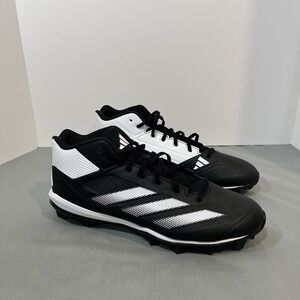 Adidas Adizero Impact Molded Baseball Cleats Black White Mens Size 12.5 ID0963